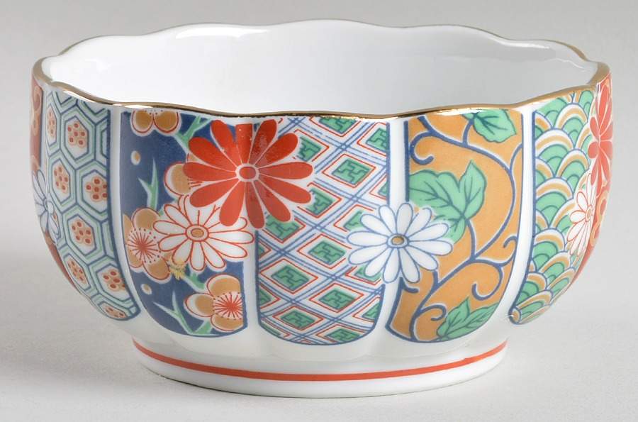 Imari Fan 4" All Purpose Bowl by Arita-1