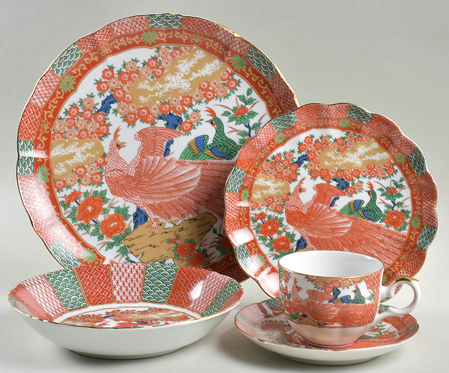 Imari Peacock 5 Piece Place Setting by Arita-1