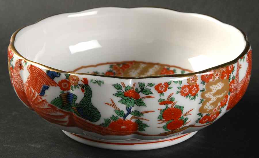 Imari Peacock Dip Bowl for Chip & Dip Set by Arita-1