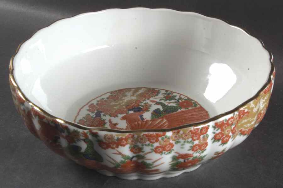 Imari Peacock 8" Round Vegetable Bowl by Arita-1