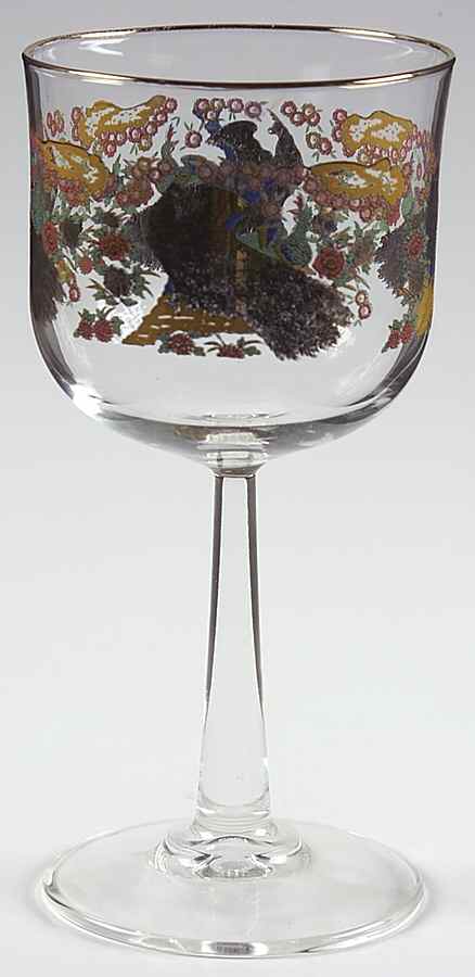 Imari Peacock Glassware Wine by Arita-1