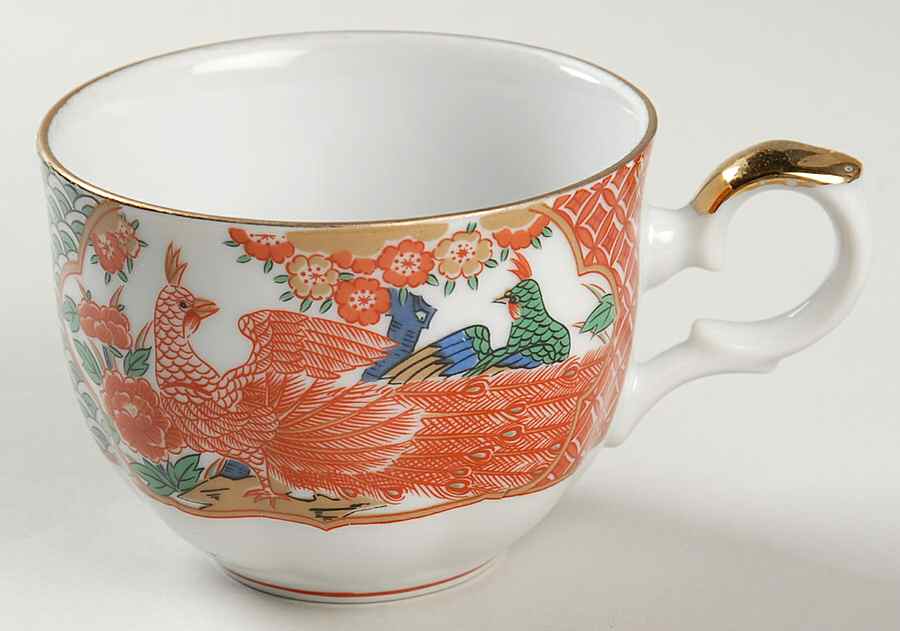 Imari Peacock Flat Cup by Arita-1