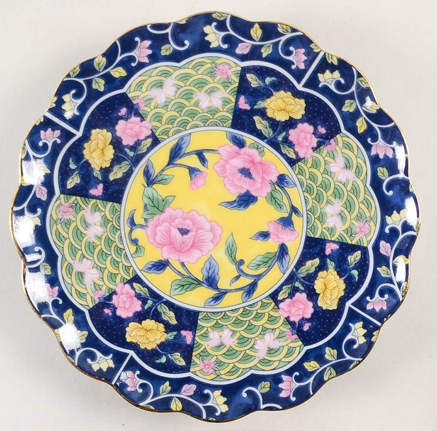 Kyusha Deep Blue Salad Plate by Arita-1