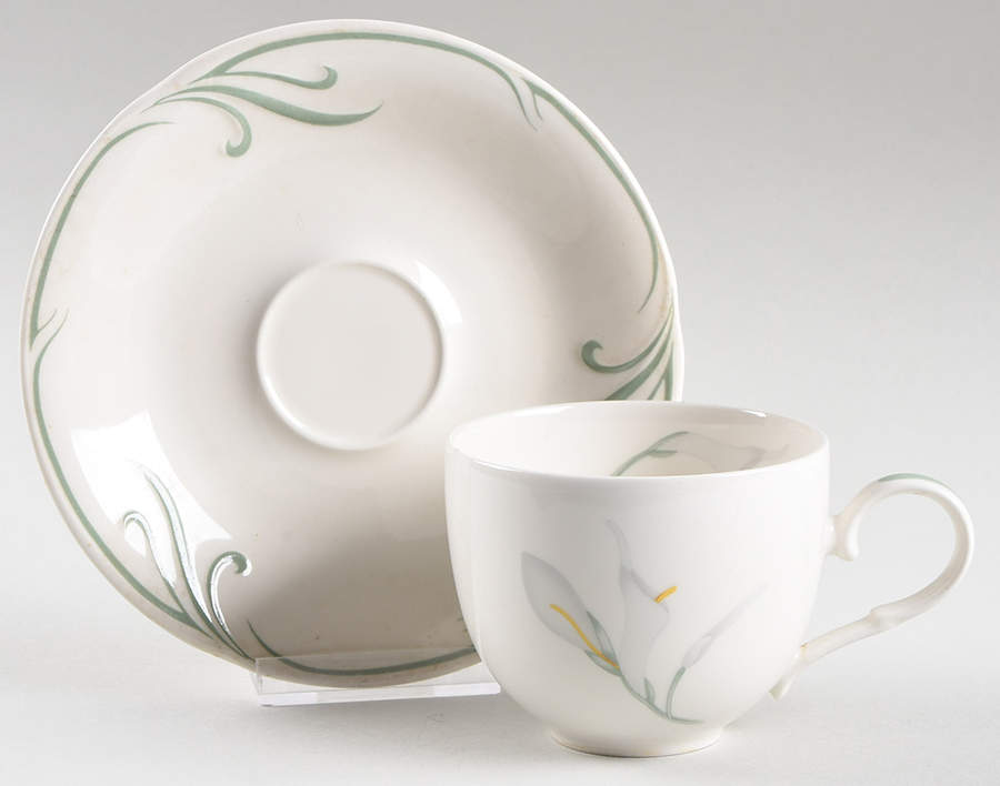 Rapture Flat Cup & Saucer Set by Arita-1