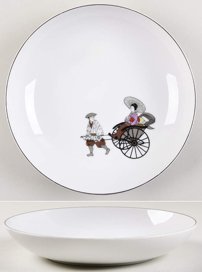 Rikisha Coupe Soup Bowl by Arita-1