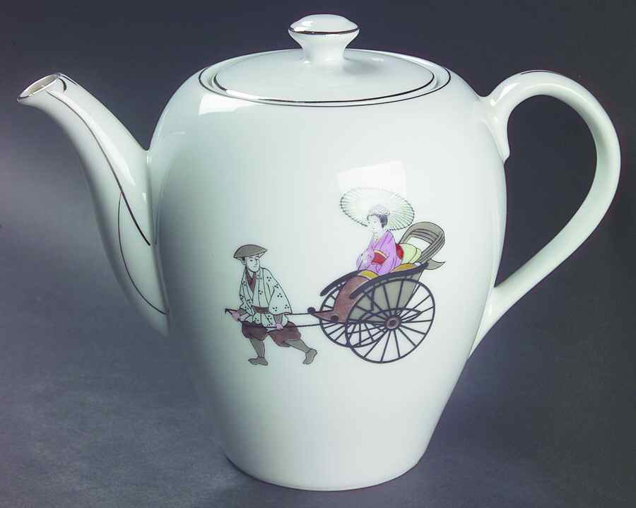 Rikisha Teapot & Lid by Arita-1