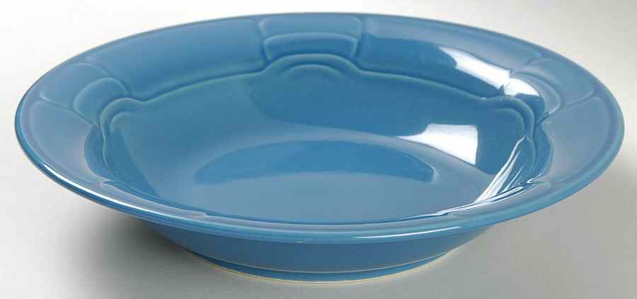Sculptura Blue Rim Soup Bowl by Arita-1