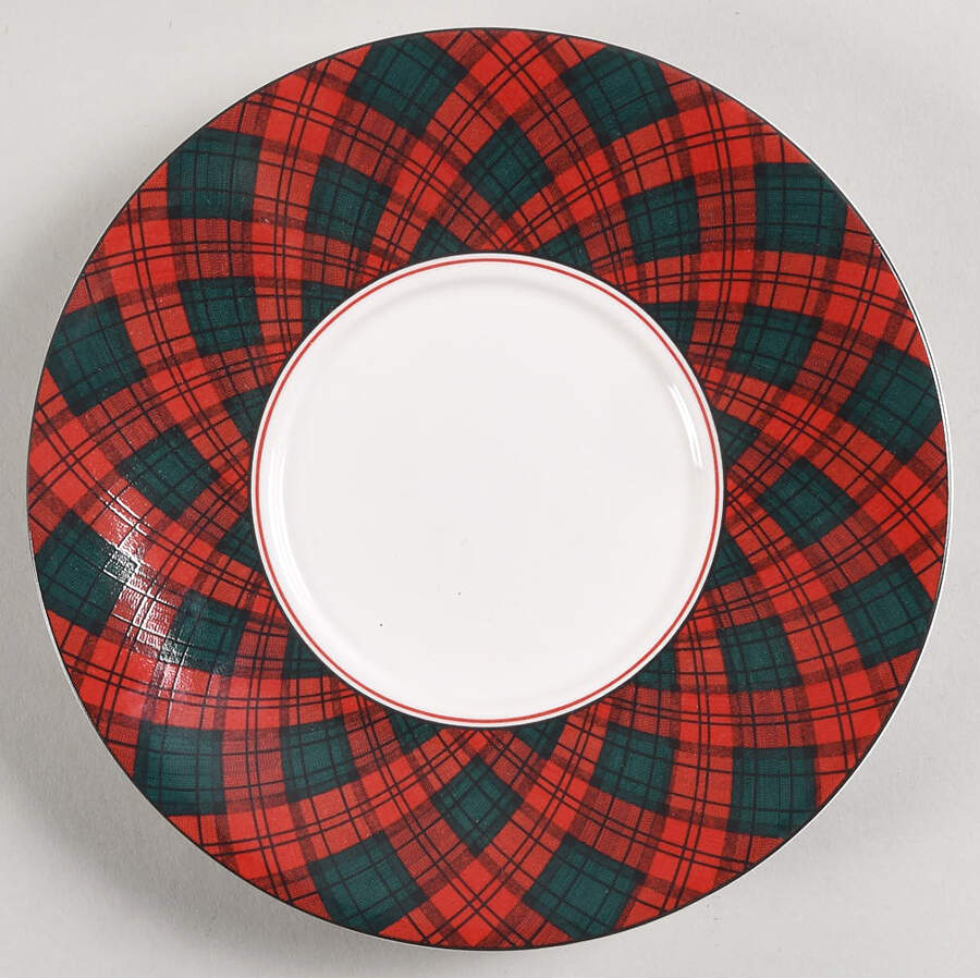 Tartan Plaid Saucer by Arita-1