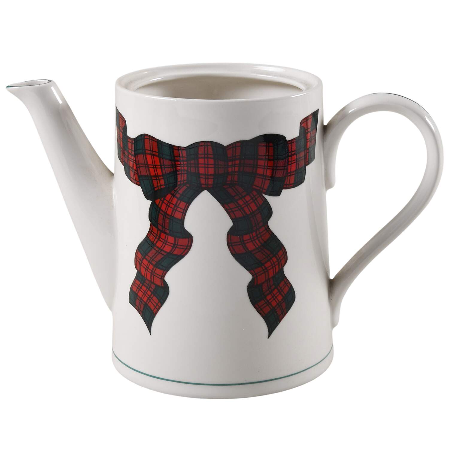 Tartan Plaid Coffee Pot No Lid by Arita-1