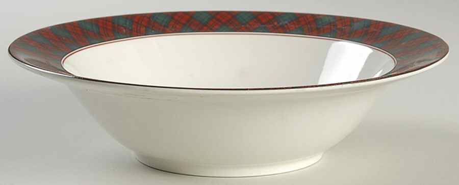 Tartan Plaid 9" Round Vegetable Bowl by Arita-1