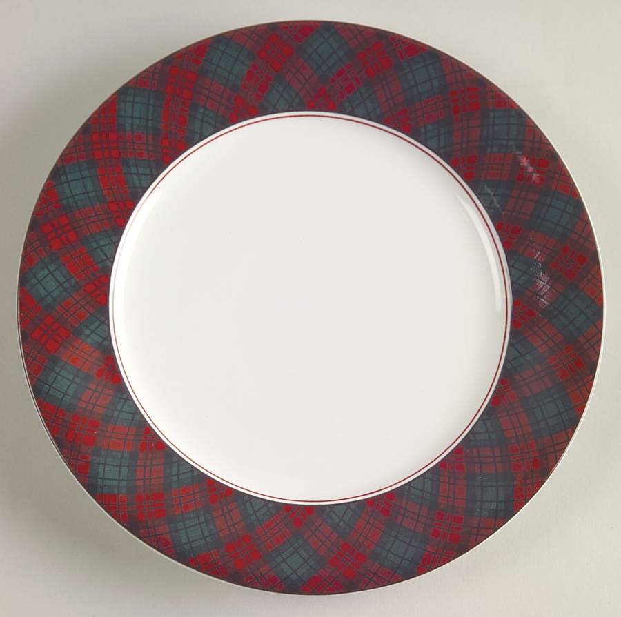 Tartan Plaid Bread & Butter Plate by Arita-1