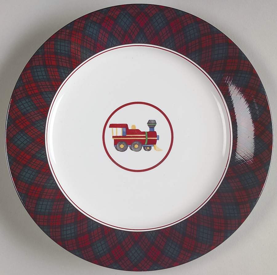 Tartan Plaid Toy Accent Salad Plate by Arita-1