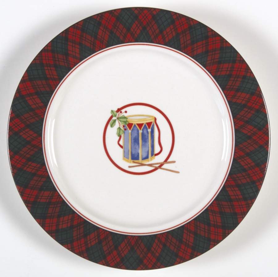 Tartan Plaid Toy Accent Salad Plate by Arita-1