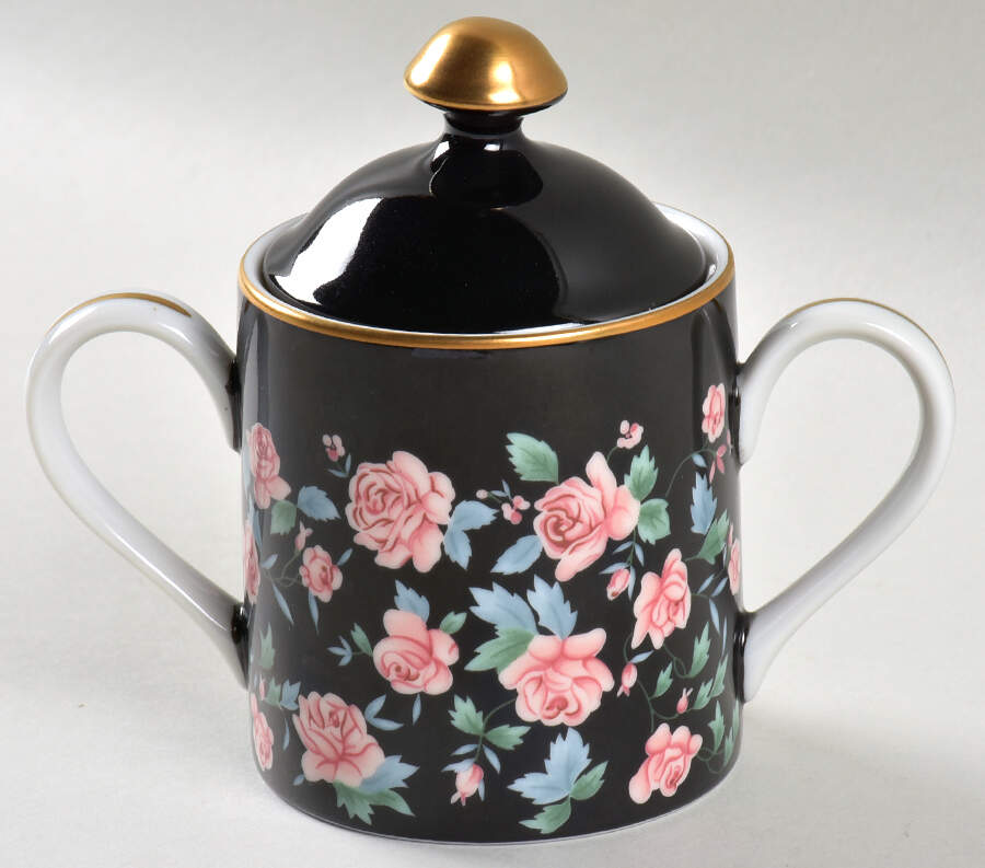 Victoria's Garden Sugar Bowl & Lid by Arita-1