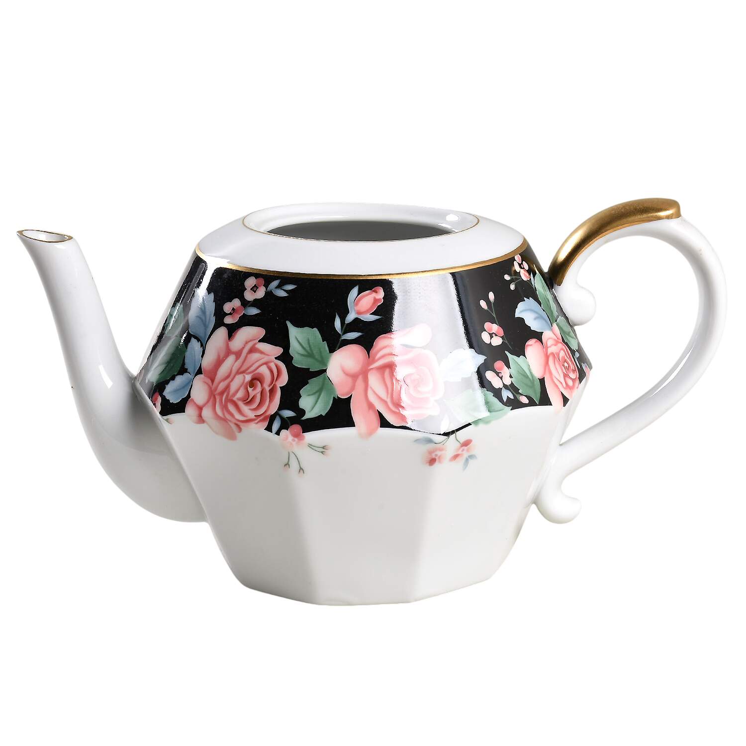 Victoria's Garden Teapot No Lid by Arita-1