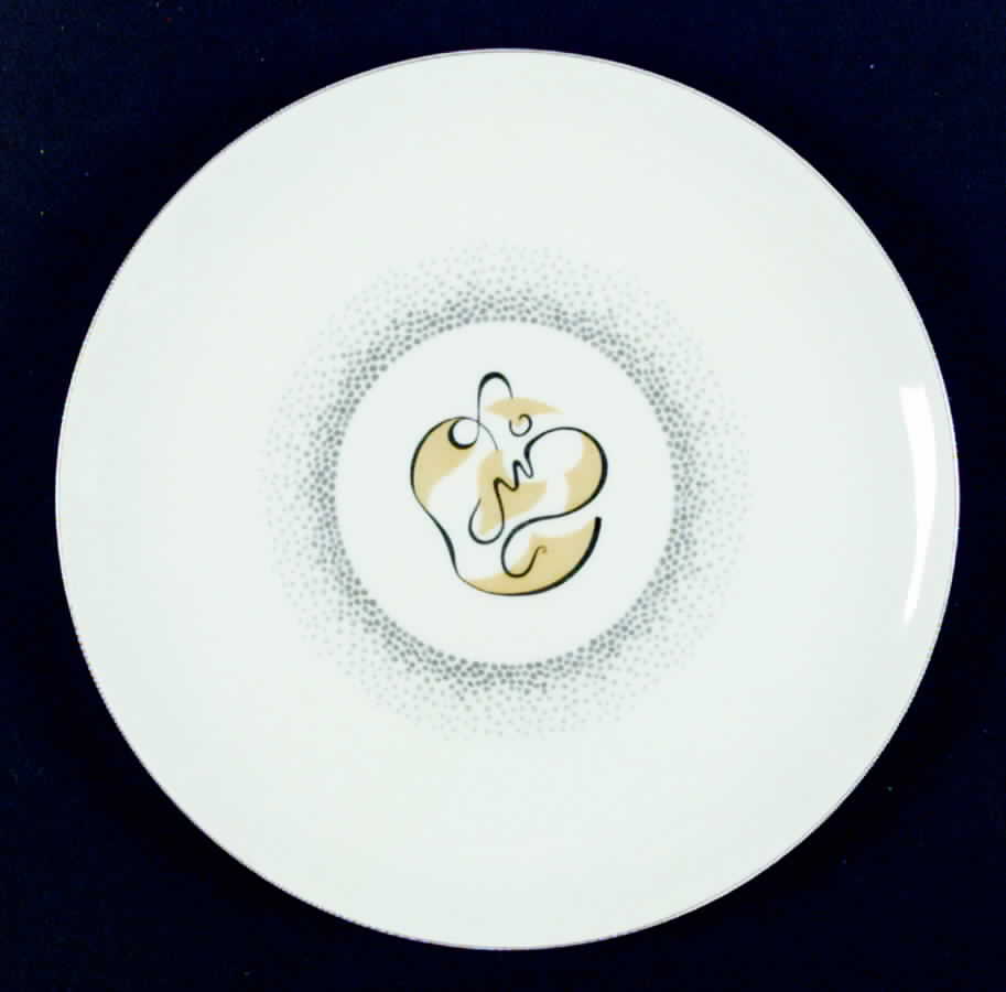 Abstract Gray Dinner Plate by Arzberg-1