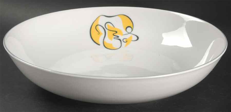 Abstract Gray 9" Round Vegetable Bowl by Arzberg-1