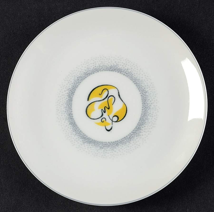 Abstract Gray Bread & Butter Plate by Arzberg-1