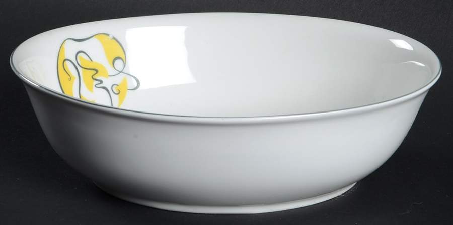 Abstract Gray 7" Oval Vegetable Bowl by Arzberg-1
