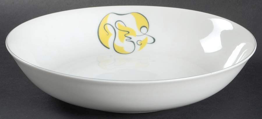 Abstract Gray 9" Round Vegetable Bowl by Arzberg-1