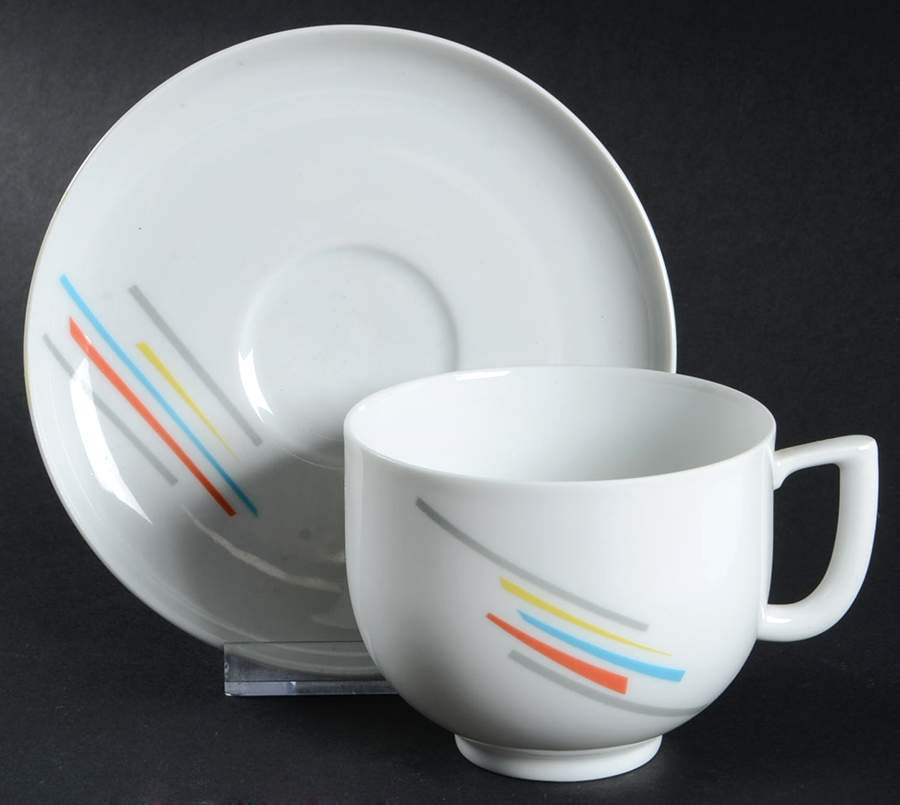 Airport Flat Cup & Saucer Set by Arzberg-1