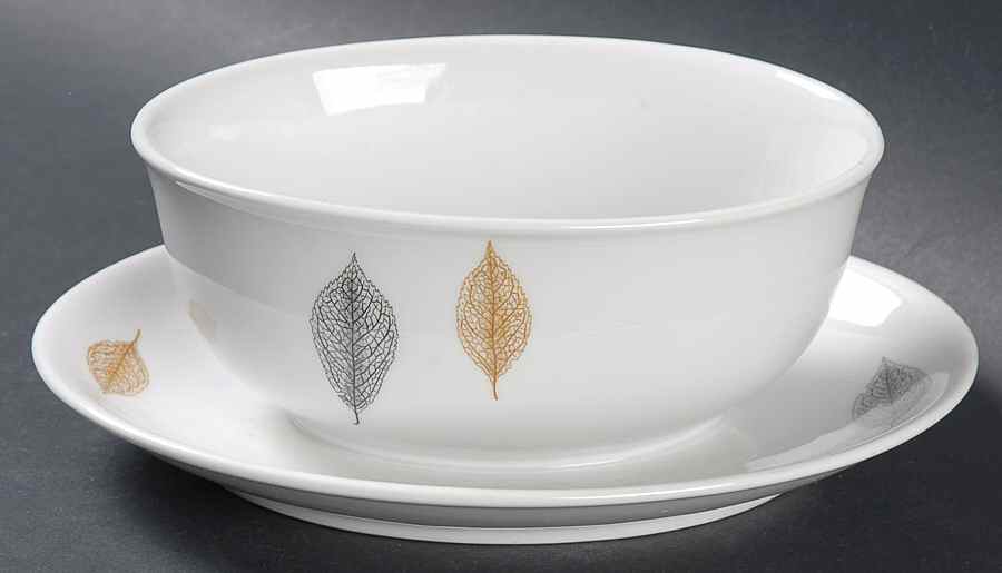 Angel Leaf Gravy Boat with Attached Underplate by Arzberg-1
