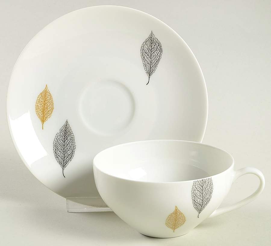 Angel Leaf Flat Cup & Saucer Set by Arzberg-1