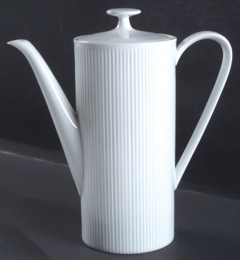 Athena White Coffee Pot & Lid by Arzberg-1
