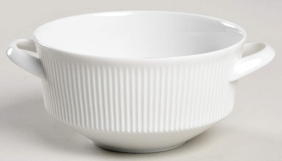 Athena White Flat Cream Soup Bowl by Arzberg-1