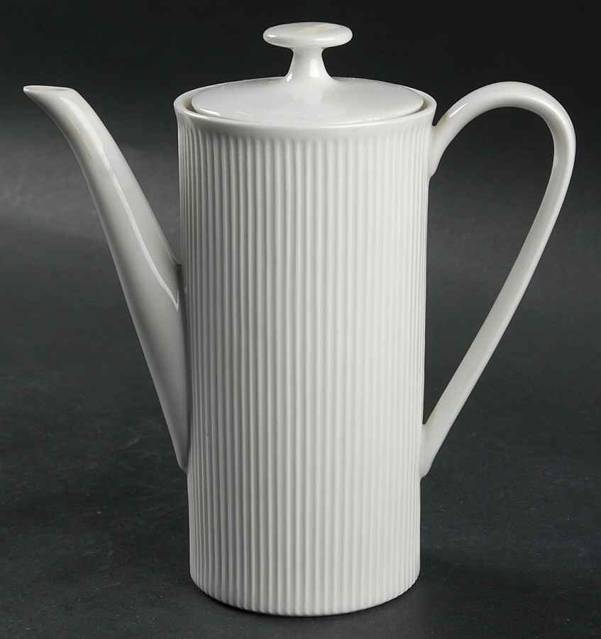 Athena White Mini Coffee Pot & Lid by Arzberg-1