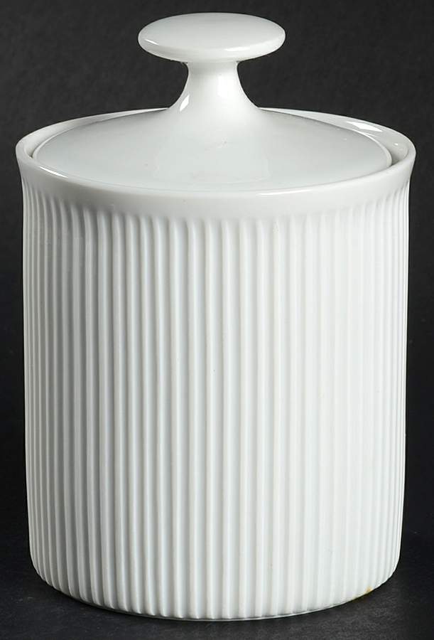 Athena White Sugar Bowl & Lid by Arzberg-1