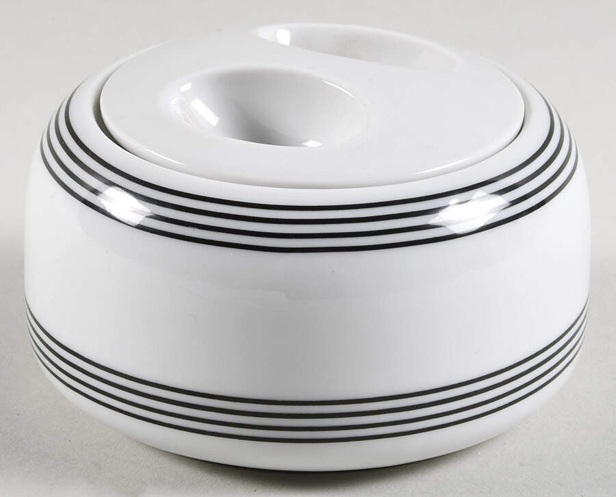 Basalt Sugar Bowl & Lid by Arzberg-1