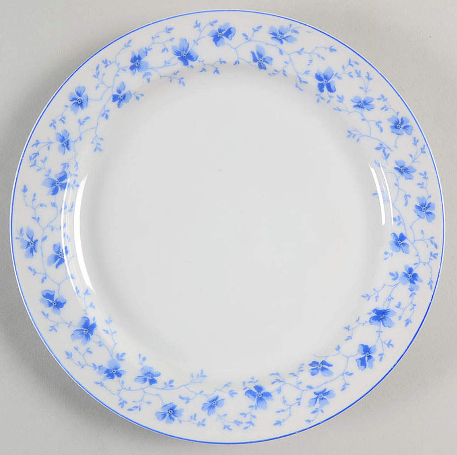 Blue Flowers (Blue Trim, Rim) Dessert/Pie Plate by Arzberg-1
