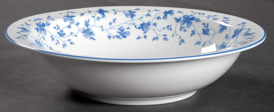 Blue Flowers (Blue Trim, Rim) 8" Round Vegetable Bowl by Arzberg-1