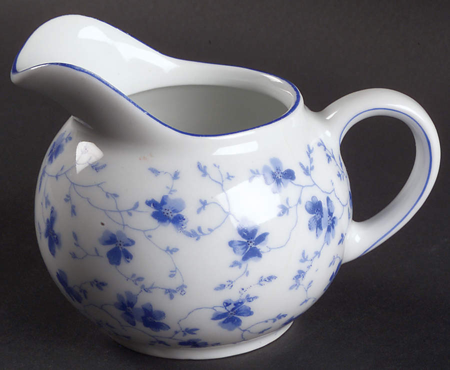 Blue Flowers (Blue Trim, Rim) Creamer by Arzberg-1