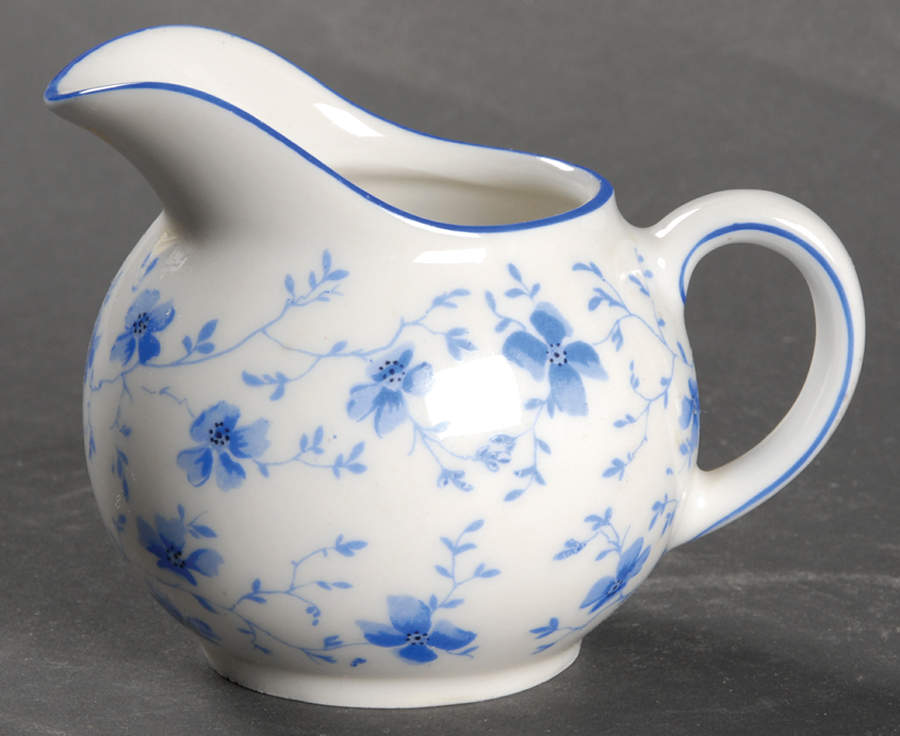 Blue Flowers (Blue Trim, Rim) Mini Creamer by Arzberg-1