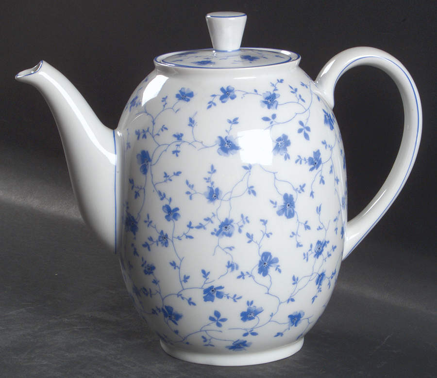 Blue Flowers (Blue Trim, Rim) Coffee Pot & Lid by Arzberg-1