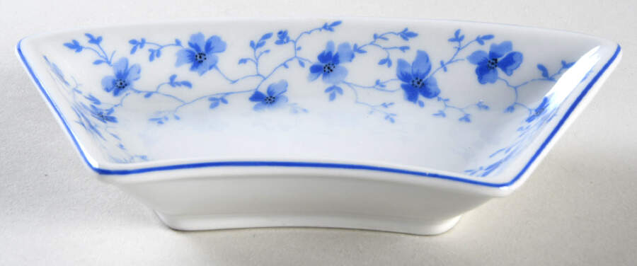 Blue Flowers (Blue Trim, Rim) Hors d'Oeuvres Dish by Arzberg-1