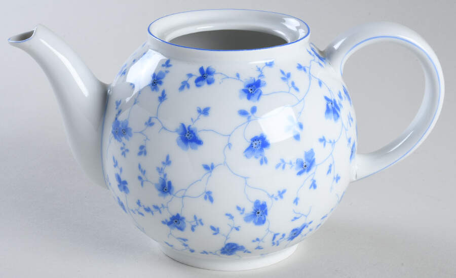 Blue Flowers (Blue Trim, Rim) Teapot No Lid by Arzberg-1