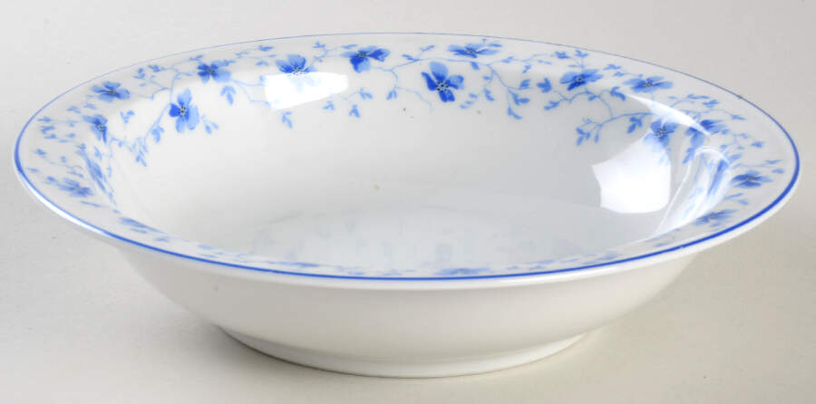 Blue Flowers (Blue Trim, Rim) 7" Round Vegetable Bowl by Arzberg-1