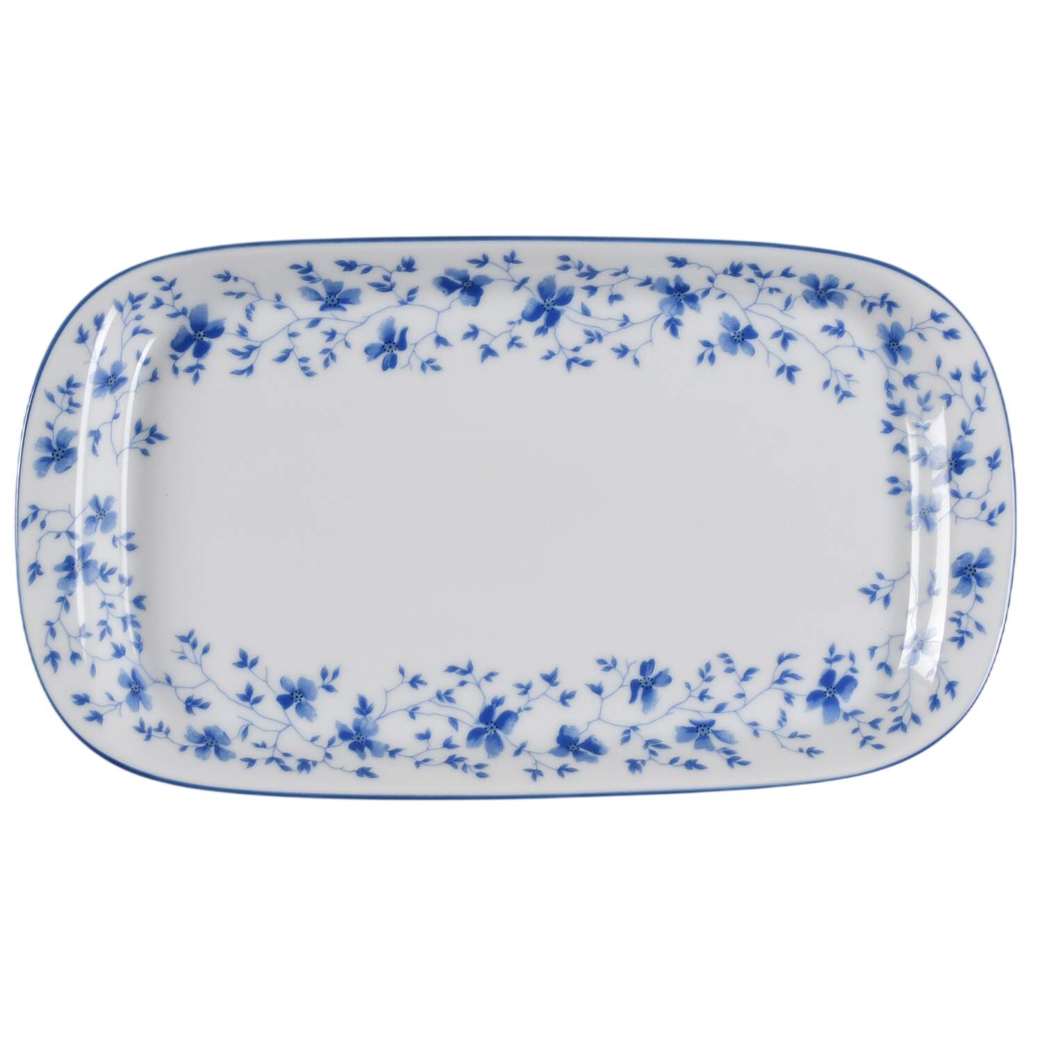 Blue Flowers (Blue Trim, Rim) Tray for Creamer & Sugar with Lid by Arzberg-1