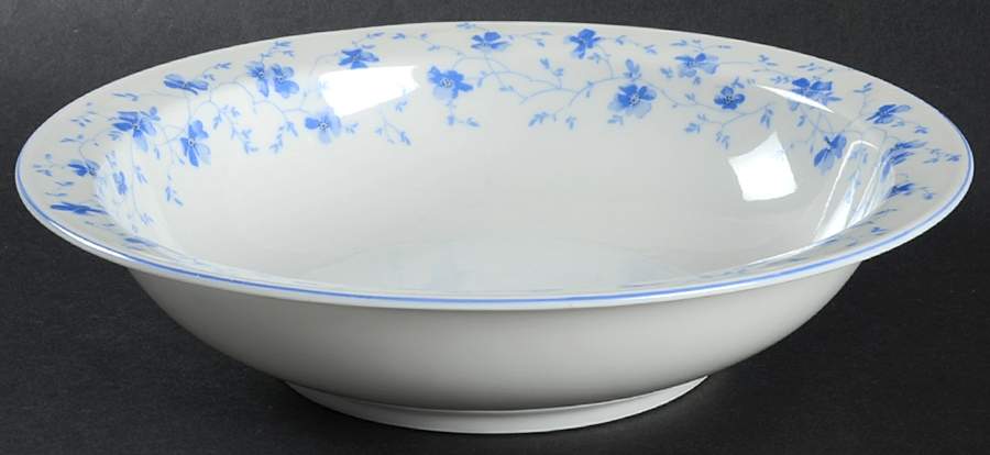 Blue Flowers (Blue Trim, Rim) 9" Round Vegetable Bowl by Arzberg-1