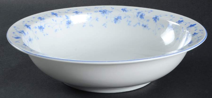 Blue Flowers (Blue Trim, Rim) 10" Round Vegetable Bowl by Arzberg-1