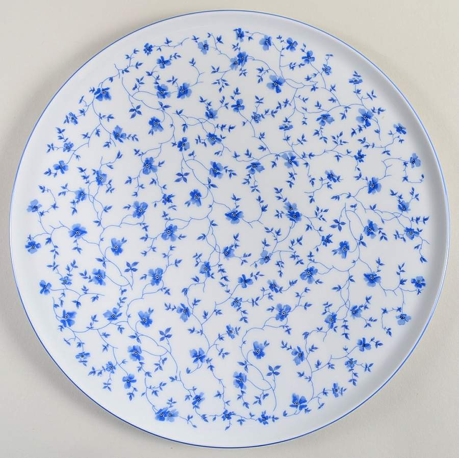 Blue Flowers (Blue Trim, Rim) Tart Dish by Arzberg-1