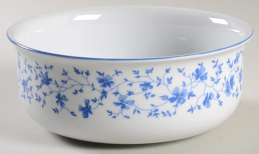 Blue Flowers (Blue Trim, Rim) 7" Salad Serving Bowl by Arzberg-1