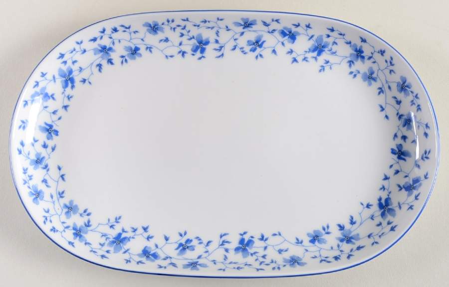 Blue Flowers (Blue Trim, Rim) Pickle Dish by Arzberg-1