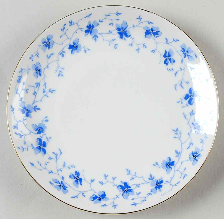 Blue Flowers (Gold Trim, Coupe) Bread & Butter Plate by Arzberg-1