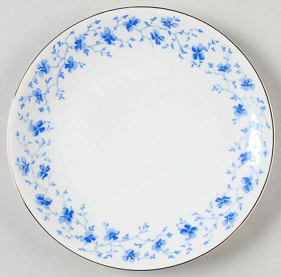 Blue Flowers (Gold Trim, Coupe) Salad Plate by Arzberg-1