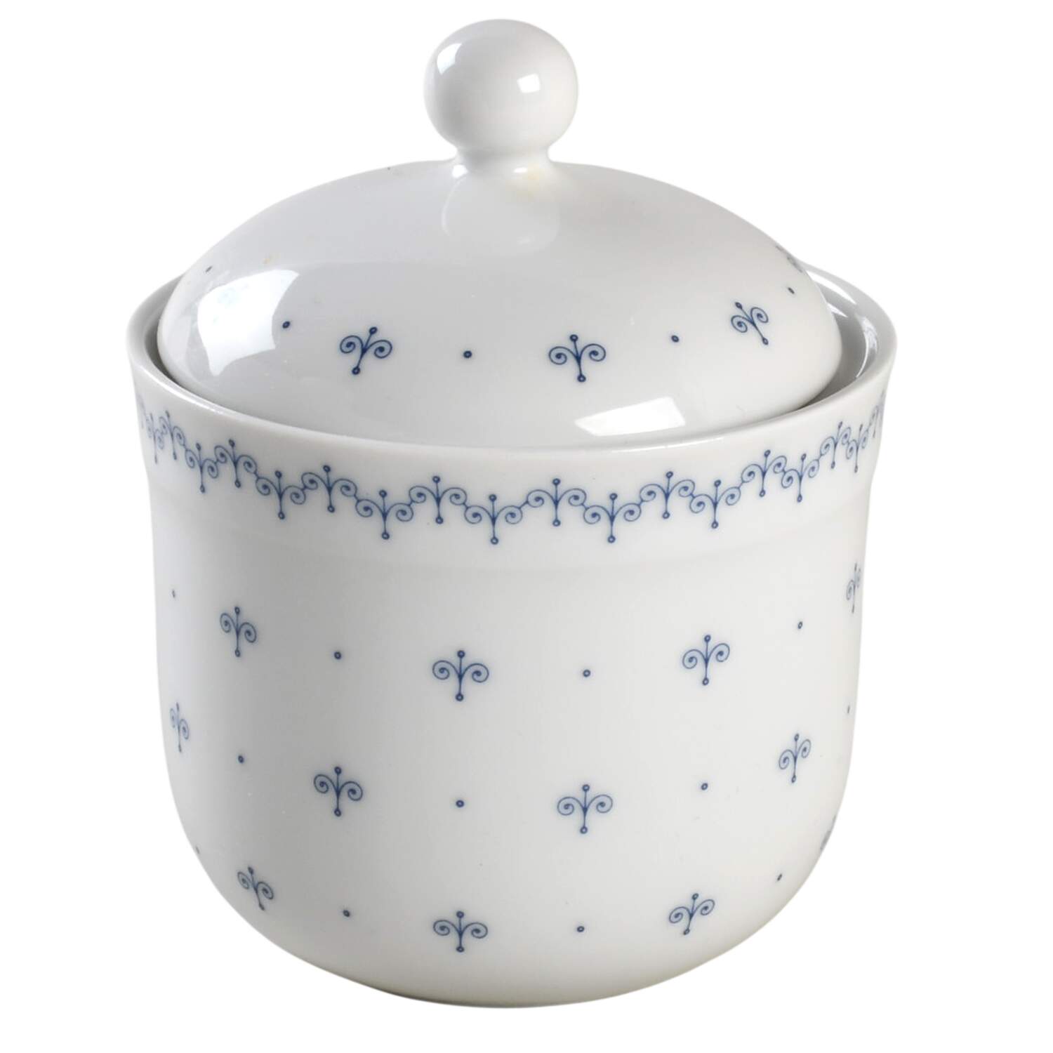 Blue Lace Sugar Bowl & Lid by Arzberg-1