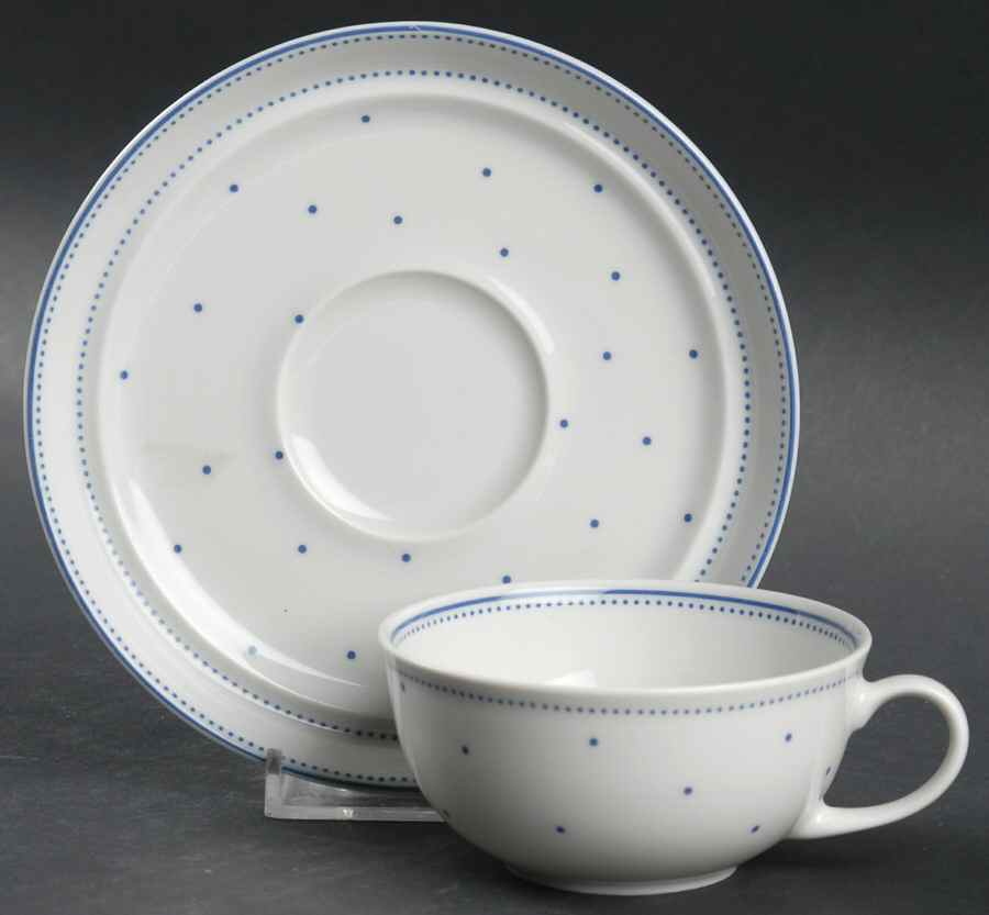 Blue Lagoon Flat Cup & Saucer Set by Arzberg-1